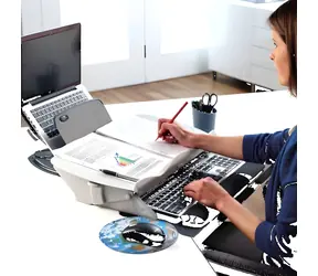 Fellowes Easy Glide černá, šedá / Držák dokumentů / nastavitelný úhel 7,5-37,5° / do 5 kg / A4, A3