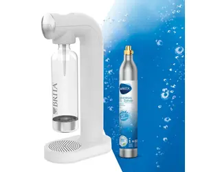 Brita sodaOne bílá / Výrobník sody / sada s lahví a CO2 bombičkou / 60 l