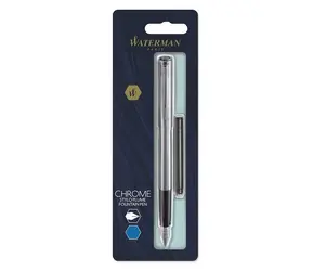 WATERMAN Allure Chrom CT hrot F / plnicí pero / barva náplně: modrá