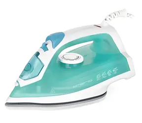Emerio SI-110298.4 bílá/tyrkysová / Napařovací žehlička / 2000 W / Keramická žehlicí plocha / 17 g/min páry