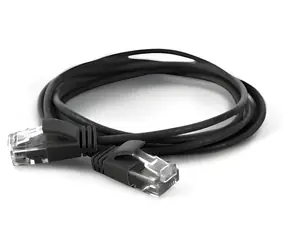 Wantec 7309 černá / Patch kabel / Cat6a U/UTP / 0,1 m / RJ-45