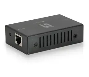 LevelOne PoE repeater černá / Síťový opakovač / 2x FE PoE / dosah 100 m / nástěnná montáž