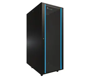 Extralink 37U 19" černá / Stojanový rozvaděč / 600×1000 mm / Skleněné dveře / Nosnost 1200 kg