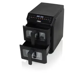 Princess 182490 / Horkovzdušná fritéza / 2x 5,6 l / 3000 W / 10 programů