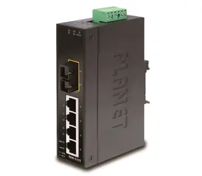PLANET ISW-511T / Switch průmyslový / 4x 100Mb RJ-45 / 1x 100FX multi-mode / Unmanaged L2 / -40 až 75 °C