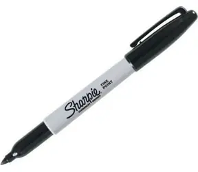 Sharpie Popisovač permanentní černý / Popisovač permanentní / kulatý hrot F / 0,9mm / 1ks