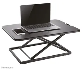 Neomounts NS-WS050BLACK černá / Sit-stand nástavec na stůl / nosnost 8 kg / výškové nastavení 45-405 mm