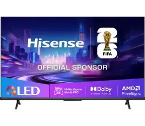 50" Hisense 50E7Q PRO černá / Televize / QLED / 4K UHD / 144Hz / VidaaOS / Dolby Atmos