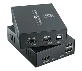 LevelOne HVE-8111 černá / Rozšiřovač HDMI / Cat5e/Cat6 / 100 m / 4K 60Hz
