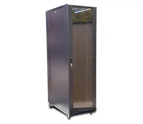 Extralink 42U 19" černá / Stojanový rozvaděč / 800x1000 mm / Skleněné dveře / Nosnost 1500 kg