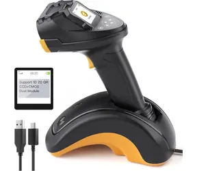 Inateck Pro 8 černá / Snímač čárových kódů / 1D/2D / Bezdrátový / dokovací stanice