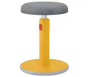 Leitz Cosy Stool teplá žlutá / Balanční stolička na sezení a stání / nosnost 110 kg / výška 46-79 cm