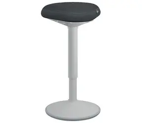 Leitz Ergo světle šedá / Balanční stolička pro stání / výškově nastavitelná 57-82 cm / nosnost 110 kg