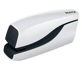 Leitz NeXXt WOW 5566 bílá / Elektrická sešívačka / až 10 listů / napájení 4x AAA