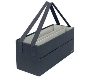 Leitz Fabric textilní úložný box / Úložný box / 46,5x21x20 cm / 3 přihrádky