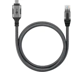 Goobay 70696 / Adaptérový kabel / USB-C 3.2 Gen2 na RJ45 / Cat.6 / 1 Gbit/s / 1 m