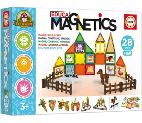 EDUCA Magnetická stavebnice Magnetics EKO Farma / Stavebnice / 28 dílků