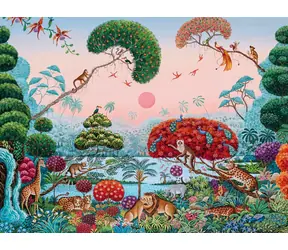 HEYE Puzzle Exotická zahrada: Úžasná džungle / 1500 dílků / 80 x 60 cm