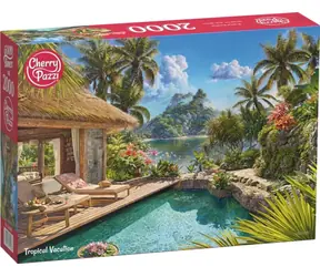 CHERRY PAZZI Puzzle Prázdniny v tropech / 2000 dílků / 100x70 cm