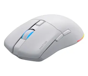 Hator Pulsar 3 bílá / herní bezdrátová myš / optická / 12000 DPI / 8 tlačítek