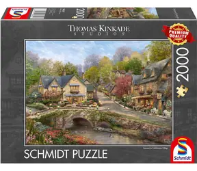 SCHMIDT Puzzle Léto v Cobblestone village / 2000 dílků / od 14 let