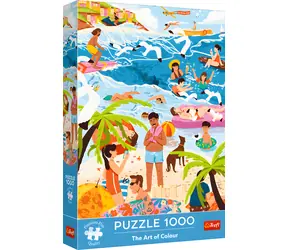 TREFL Puzzle Premium Plus The Art of Colour: V horkém létě / 1000 dílků / 48 x 68,3 cm