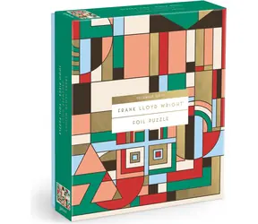 GALISON Puzzle Frank Lloyd Wright: Prosincové dárky metalické / 1000 dílků / 51 x 69 cm
