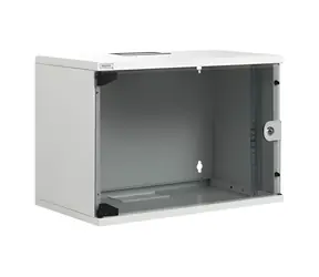 Digitus SoHoline 12U šedá / Rozvaděč / 19" / Nástěnný / Skleněné dveře / Nosnost 60 kg