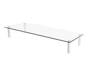 DIGITUS DA-90358 transparentní / Podstavec pod monitor / sklo / do 32" / nosnost 20 kg