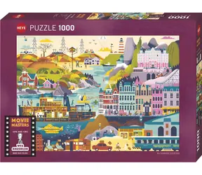 HEYE Puzzle Movie Masters: Filmy Wese Andersona / 1000 dílků / 70 x 50 cm