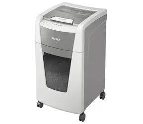 Leitz IQ AutoFeed 300 P4 bílá / Skartovač / Automatický podavač / DIN P4 křížový řez / 300 listů / 60 l