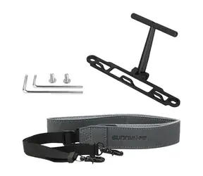 SUNNYLIFE Držák s popruhem pro ovladače DJI RC a RC 2 (ZJ764-D) / černá / nastavitelný popruh 62,5-80 cm