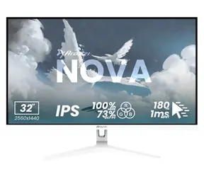 32" Arozzi Nova 32T2K180 bílá / Monitor / IPS / QHD 2560x1440 / 180Hz / 1ms / 2x HDMI + DP