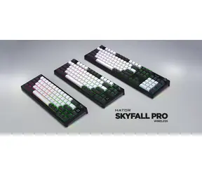 Hator Skyfall 65 PRO šedo-černá / Herní klávesnice / mechanická / bezdrátová / Bluetooth 5.3 / US layout