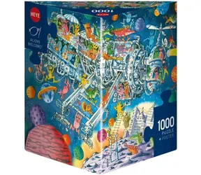HEYE Puzzle Mimozemšťané vítáni! / 1000 dílků / 70 x 50 cm