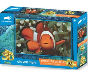 PRIME 3D Puzzle Animal Planet: Klaun očkatý / 3D efekt / 63 dílků / 31x23 cm