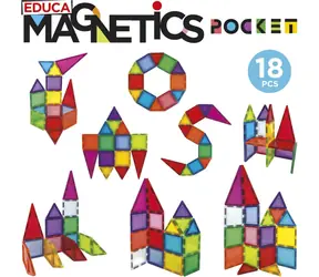 EDUCA Magnetická stavebnice Magnetics / 18 dílků / v pouzdře