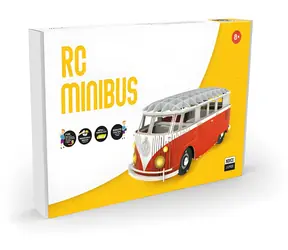 NOYCE JOYCE RC Minivan Volkswagen T1 červená / Stavebnice / RC / bez lepení a pájení / 4x AAA