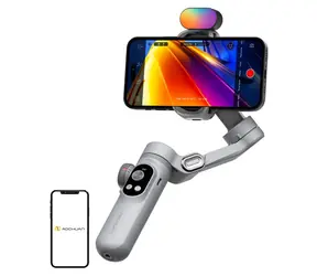 AOCHUAN X Pro šedý / Stabilizátor / 3osý / RGB osvětlení / Bezdrátové nabíjení / OLED displej