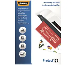 Fellowes Laminovací fólie A3 lesklá 175 mic / Laminovací fólie / 100 ks
