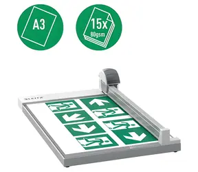 Leitz Office A3 černá / Rotační řezačka papíru / 15 listů / 80 g/m2