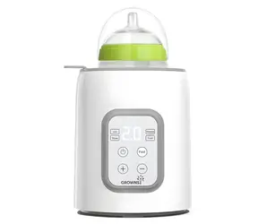 Grownsy N10T šedá / Ohřívačka kojeneckých lahví / 8 v 1 / Rychlé ohřívání / Udržení teploty 24 h / 280 W