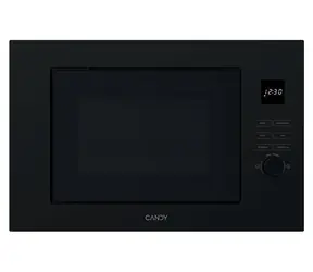 Candy CA38FL7N20WXB černá / Vestavná mikrovlnná trouba s grilem / 750 W / gril 1000 W / 20 l / dotykové ovládání