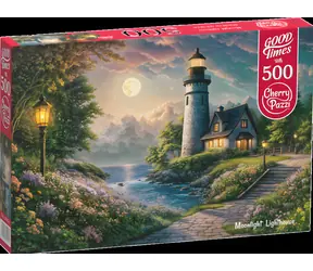 CHERRY PAZZI Puzzle Maják za svitu Měsíce / 500 dílků / 50x34,5 cm