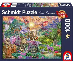 SCHMIDT Puzzle Začarované dračí království / 1000 dílků / od 12 let