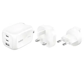 Belkin BOOST CHARGE PRO bílá / Nabíječka / 3x USB-C / 100W / PD / GaN / PPS