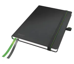 LEITZ Zápisník čtverečkovaný Complete A5 černá / 96 g/m2 / 80 listů / 14,7x21,3 cm