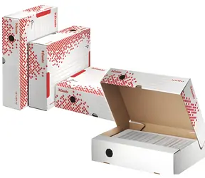 Leitz Speedbox / Archivační kontejner / A4 / bílá-červená
