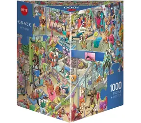 HEYE Puzzle Zvířecí tělocvična / 1000 dílků / 70 x 50 cm