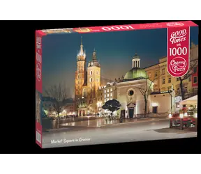 CHERRY PAZZI Puzzle Královský rynek v Krakově, Polsko / 1000 dílků / 70 x 50 cm